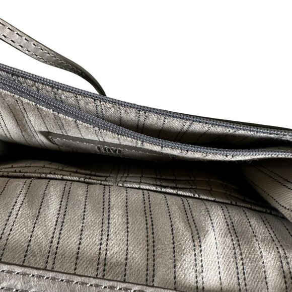 Frye Melissa Ice Gray Clutch Crossbody Versatile Leather Shoulder Bag Western - Picture 7 of 9